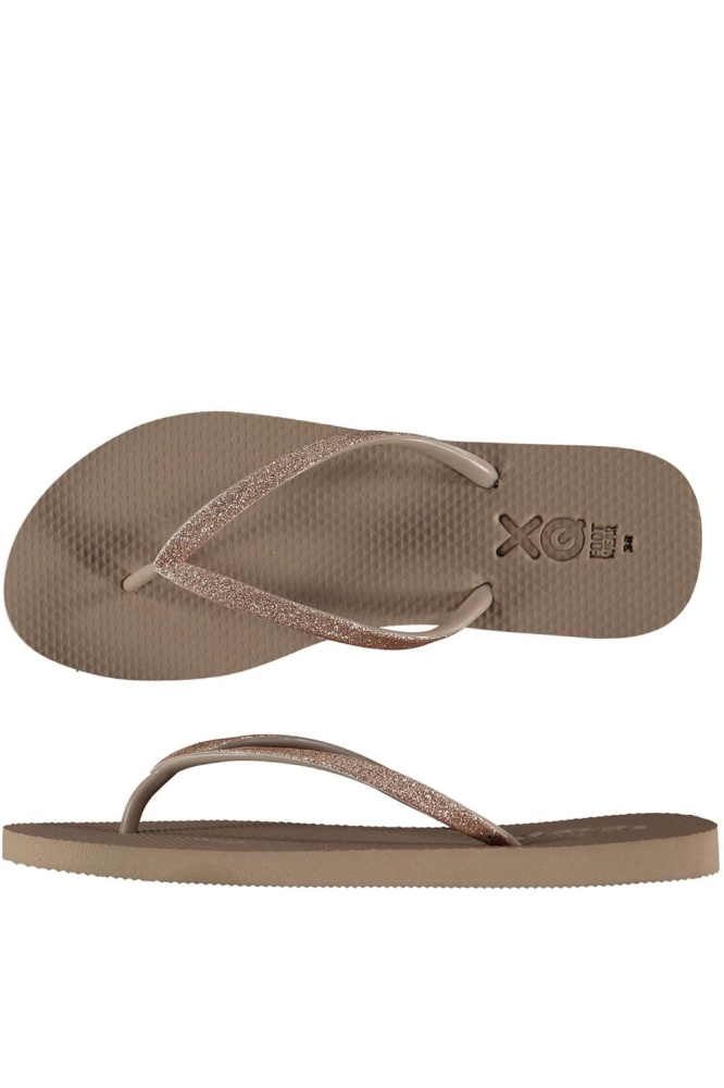 FLIPFLOPS GLITTER 000123992001 TAUPE